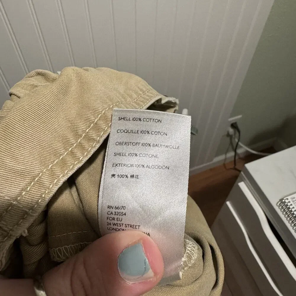 Urban Outfitters Terra High Waisted Paperbag Pants Khaki Size Small - Picture 7 of 7